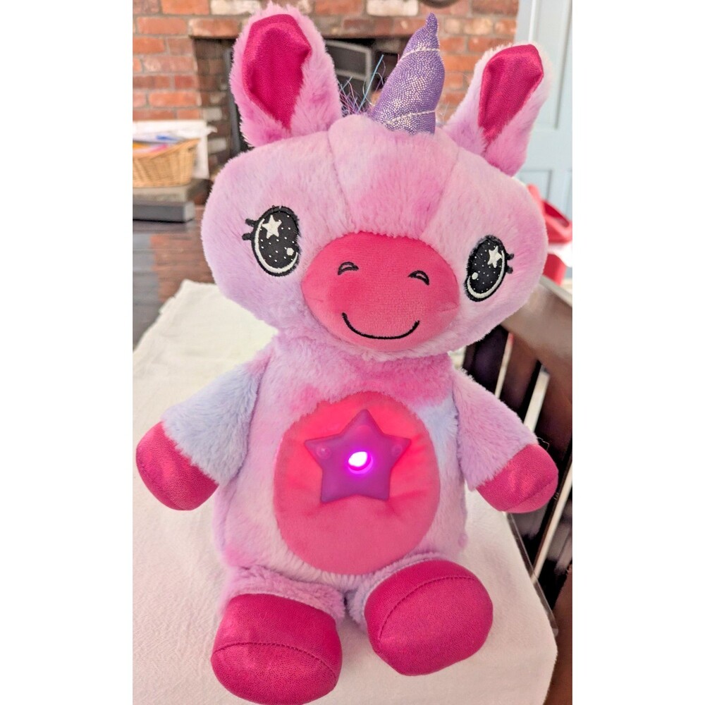STAR BELLY DREAM LITES UNICORN PINK& PURPLE PLUSH Tested Working Night Light